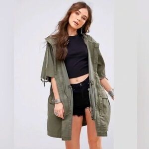 FREE PEOPLE military jacket - Olive Green Jacket, size XS runs oversized